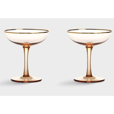Coupe champagne gold rosé