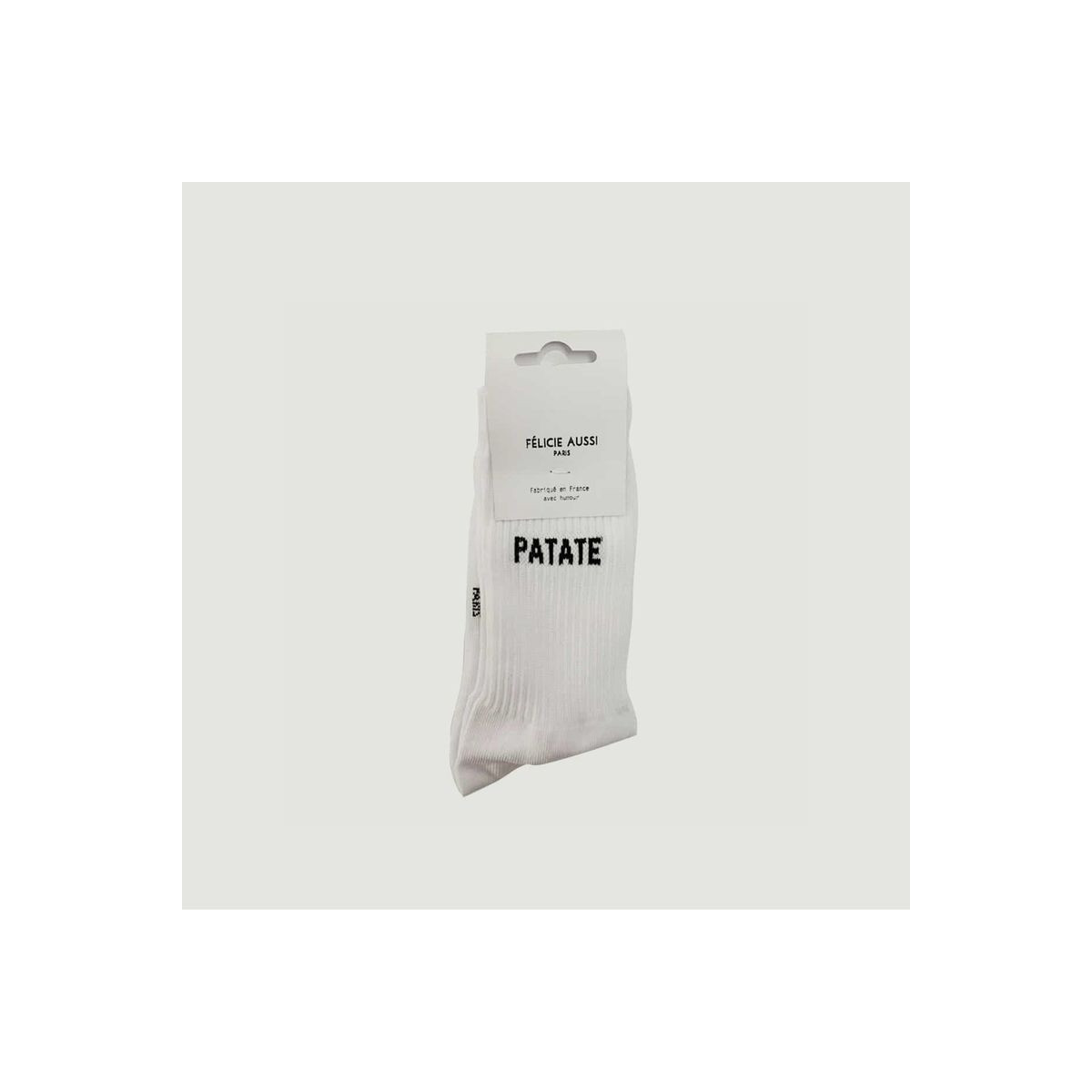 Chaussettes patate blanches