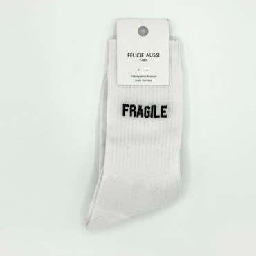 Chaussettes fragile blanches