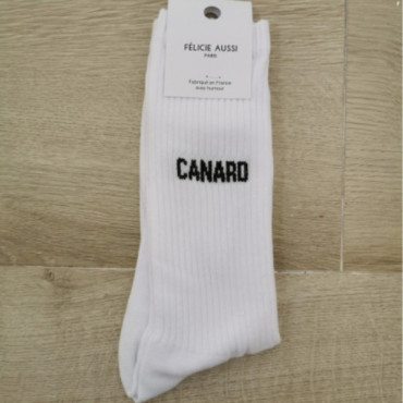 Chaussettes canard blanches