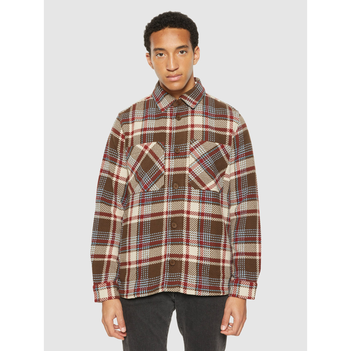 Checked overshirt - GOTS/Vegan