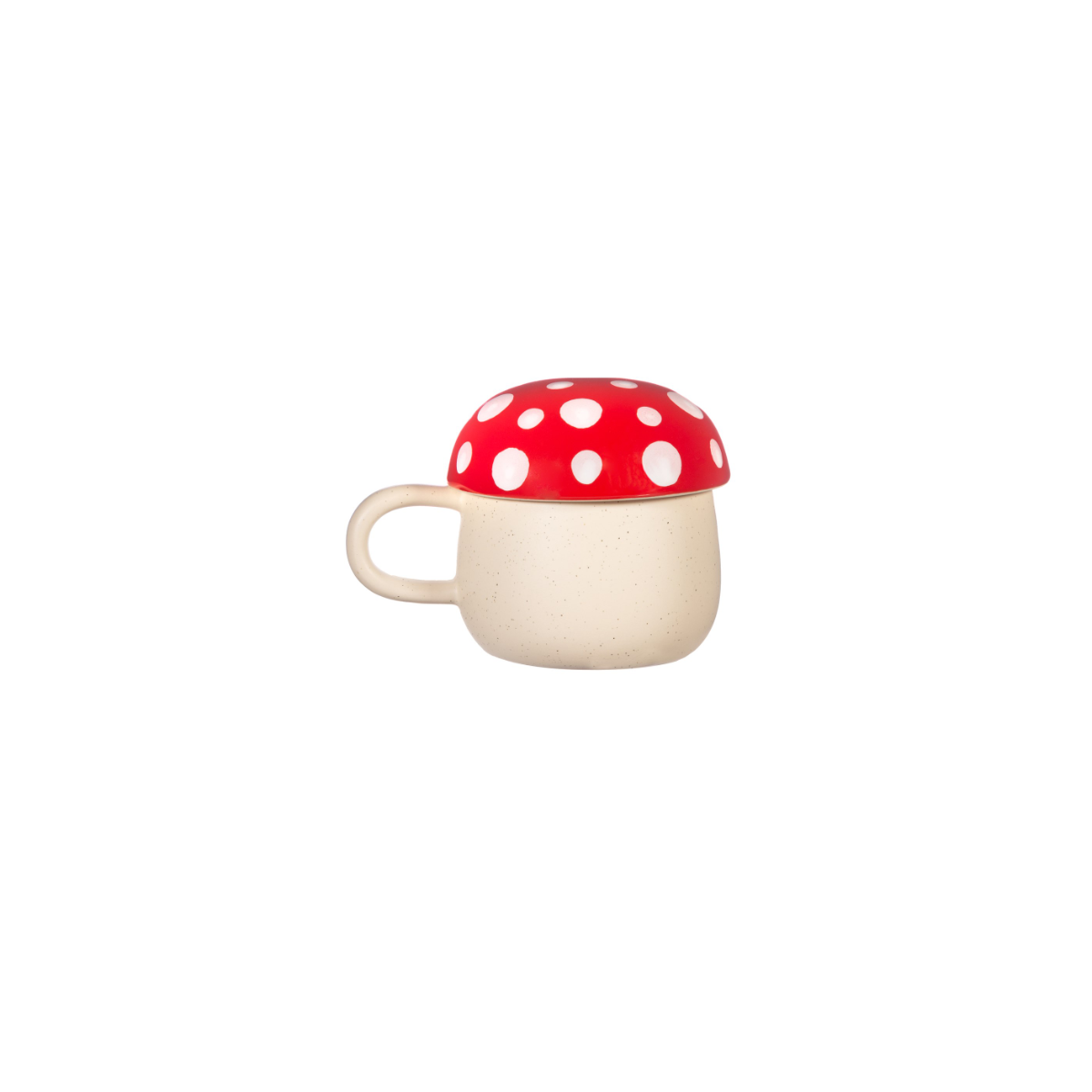 Red Mushroom Mug With Lid