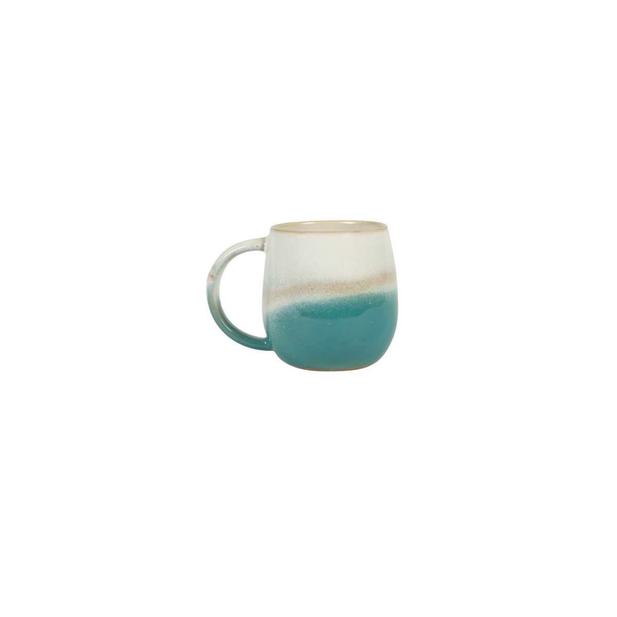 Dip Glazed Ombre Turquoise Mug