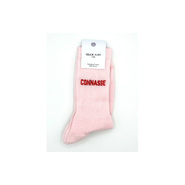 Chaussettes Connasse Rose