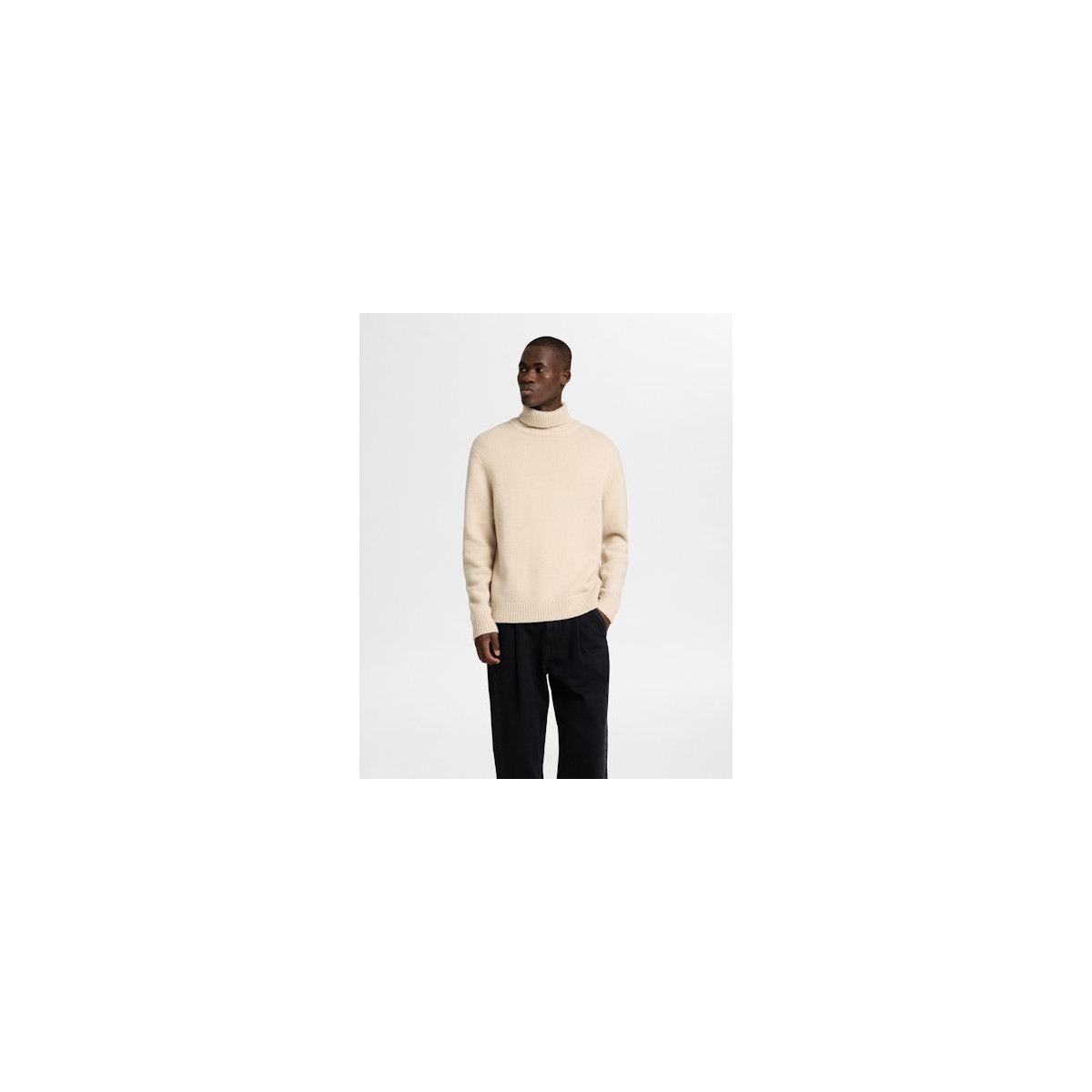 SLHCODY LS KNIT RELAXED ROLL NECK