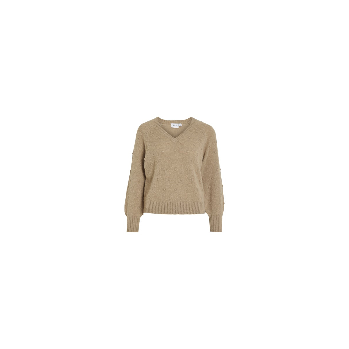 VITULI L/S V-NECK GLITER KNIT TOP/PB