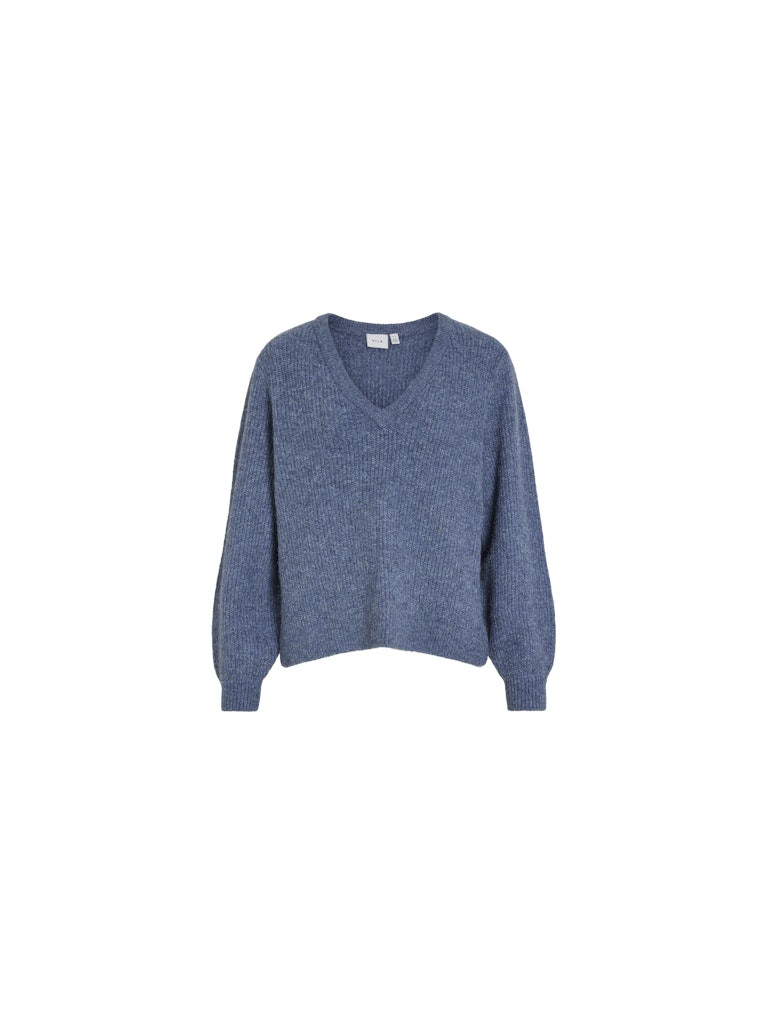 VIBELUNA V-NECK REV L/S KNIT TOP - NOOS