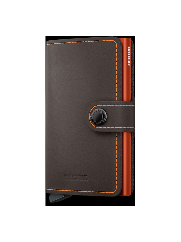 Miniwallet Matte Truffle/orange