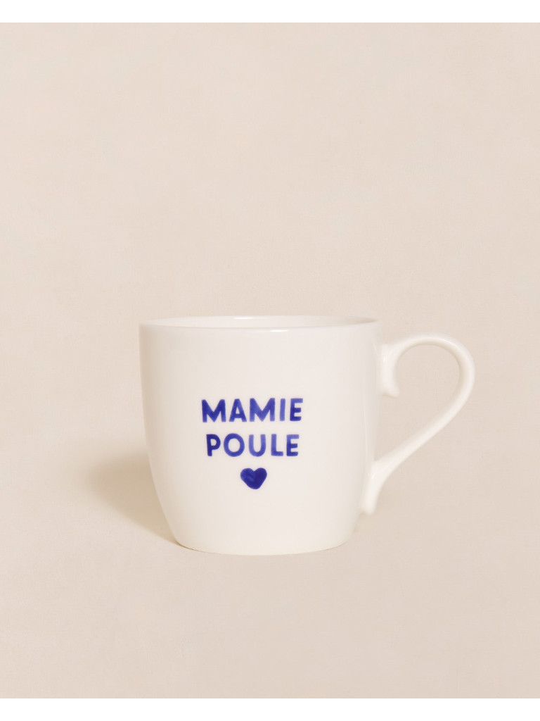 Le mug Mamie - message au choix - bleu