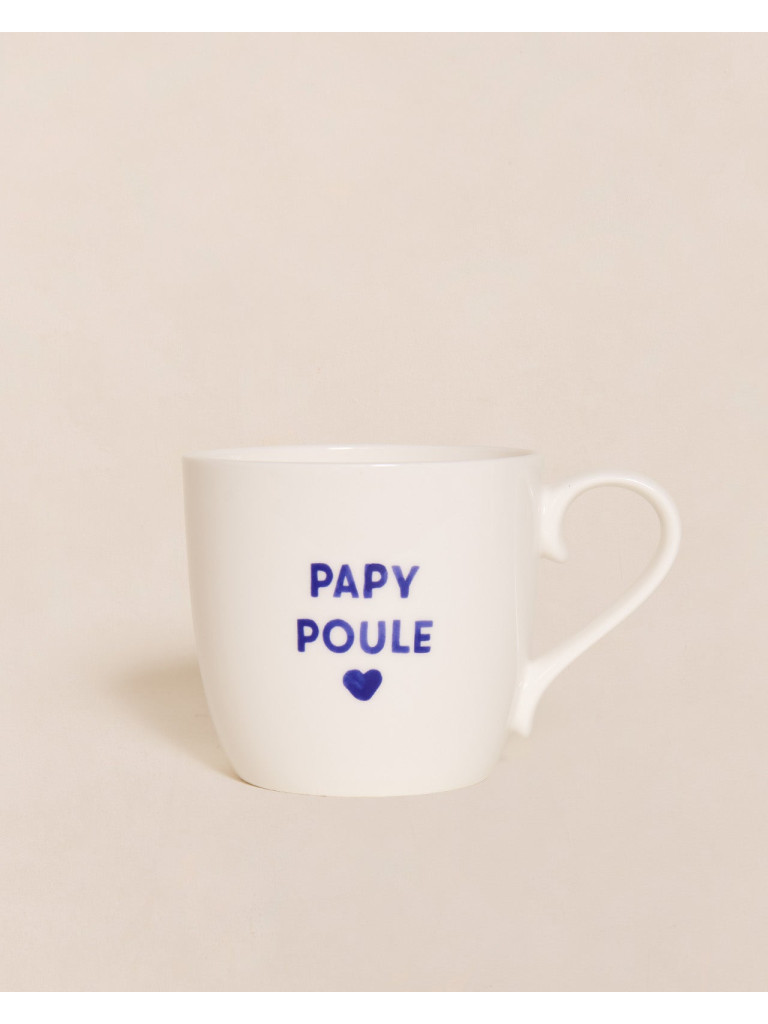 Le mug Papy - message au choix - bleu