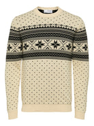 SLHCLAUS LS KNIT CREW NECK W