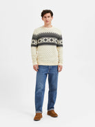 SLHCLAUS LS KNIT CREW NECK W