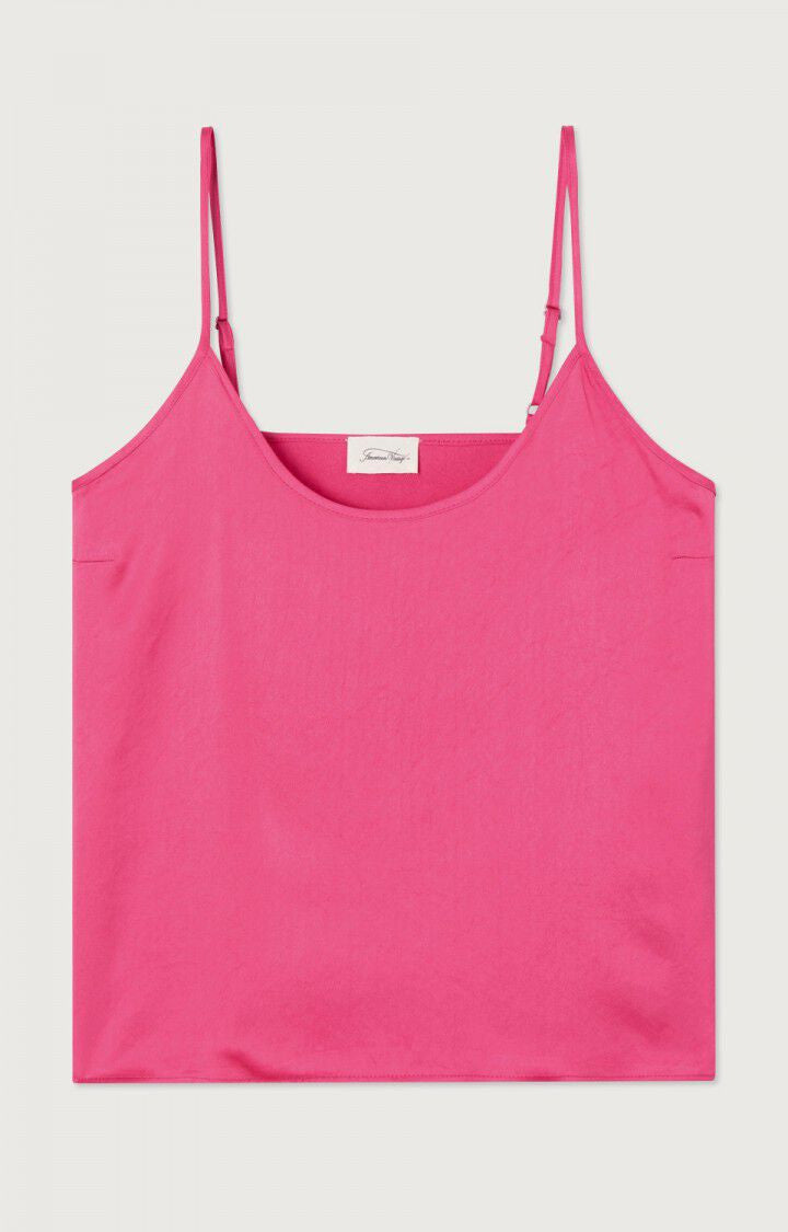 Top wido bretelle magenta