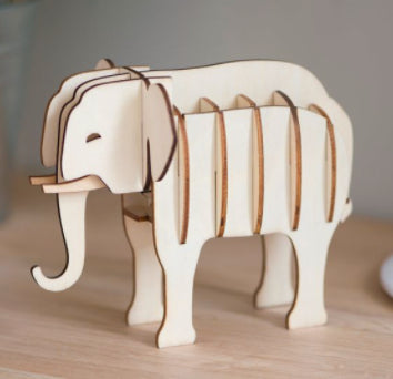 Puzzle 3D elephant