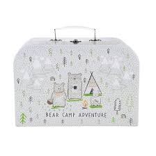 Figurine et valise bear camp