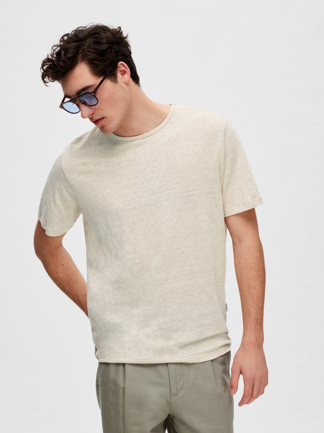 Slhbet linen oneck tee