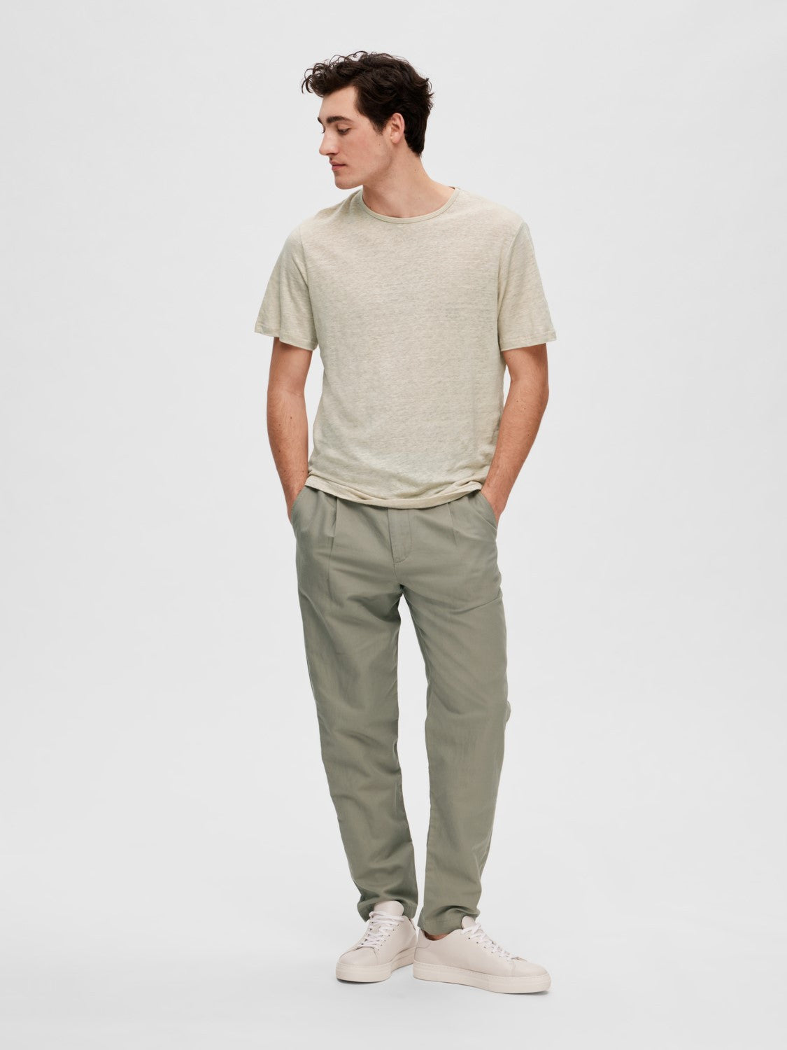 Slhbet linen oneck tee