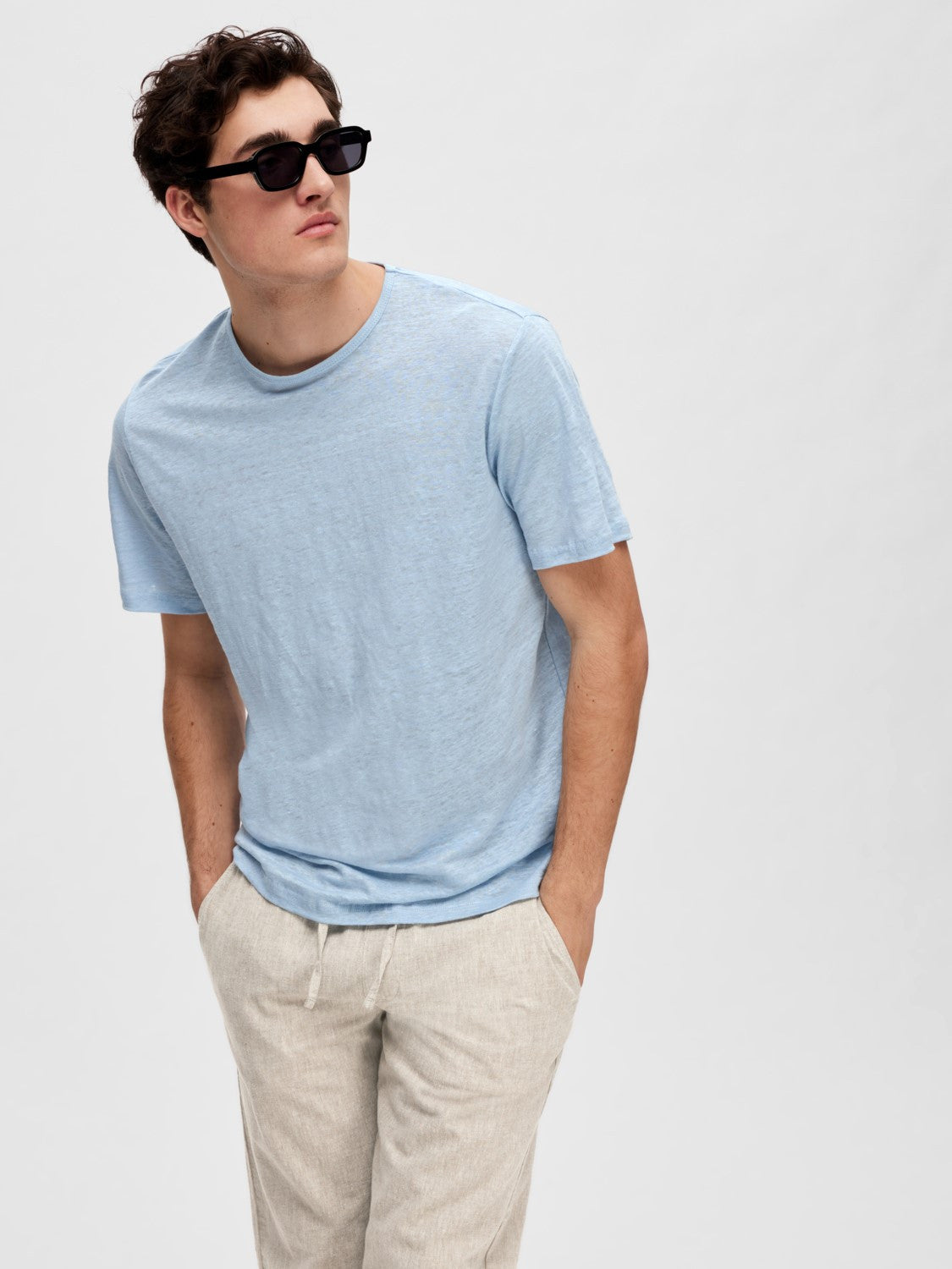 Slhbet linen oneck tee