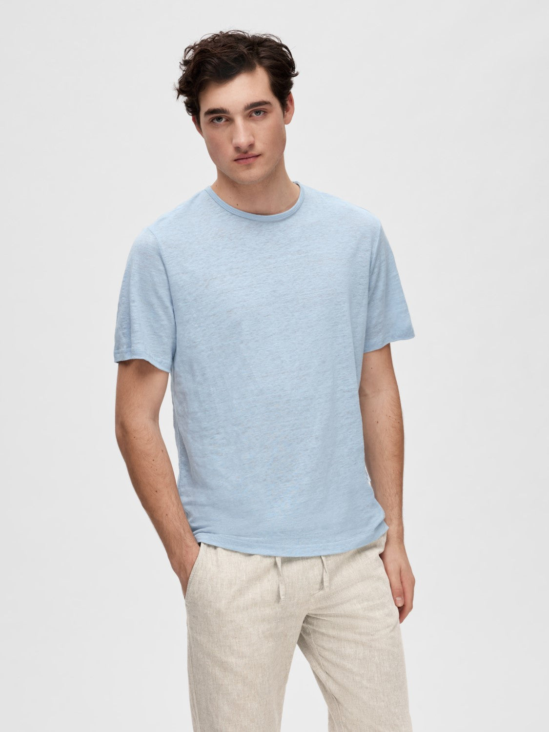 Slhbet linen oneck tee