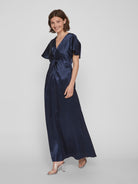 VISITTAS V-NECK S/S MAXI DRESS - NOOS