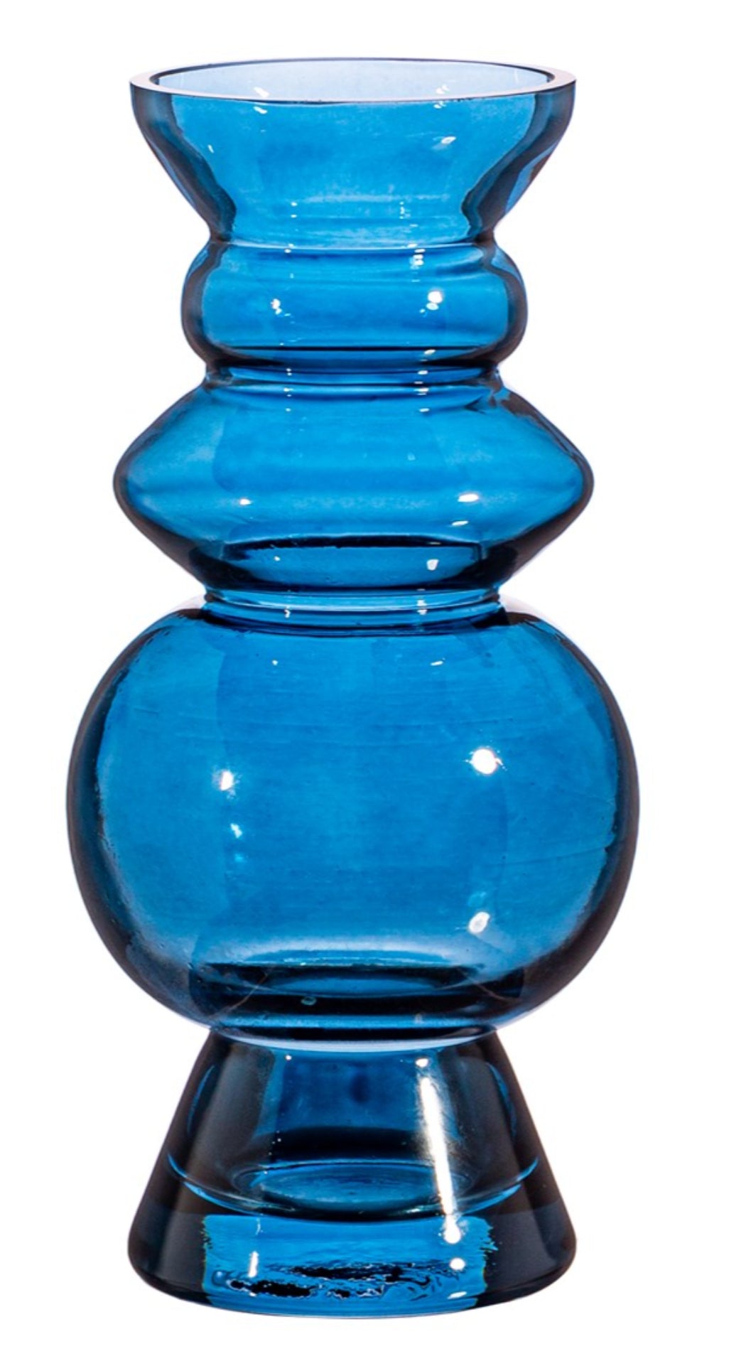 Selina Glass Vase Blue