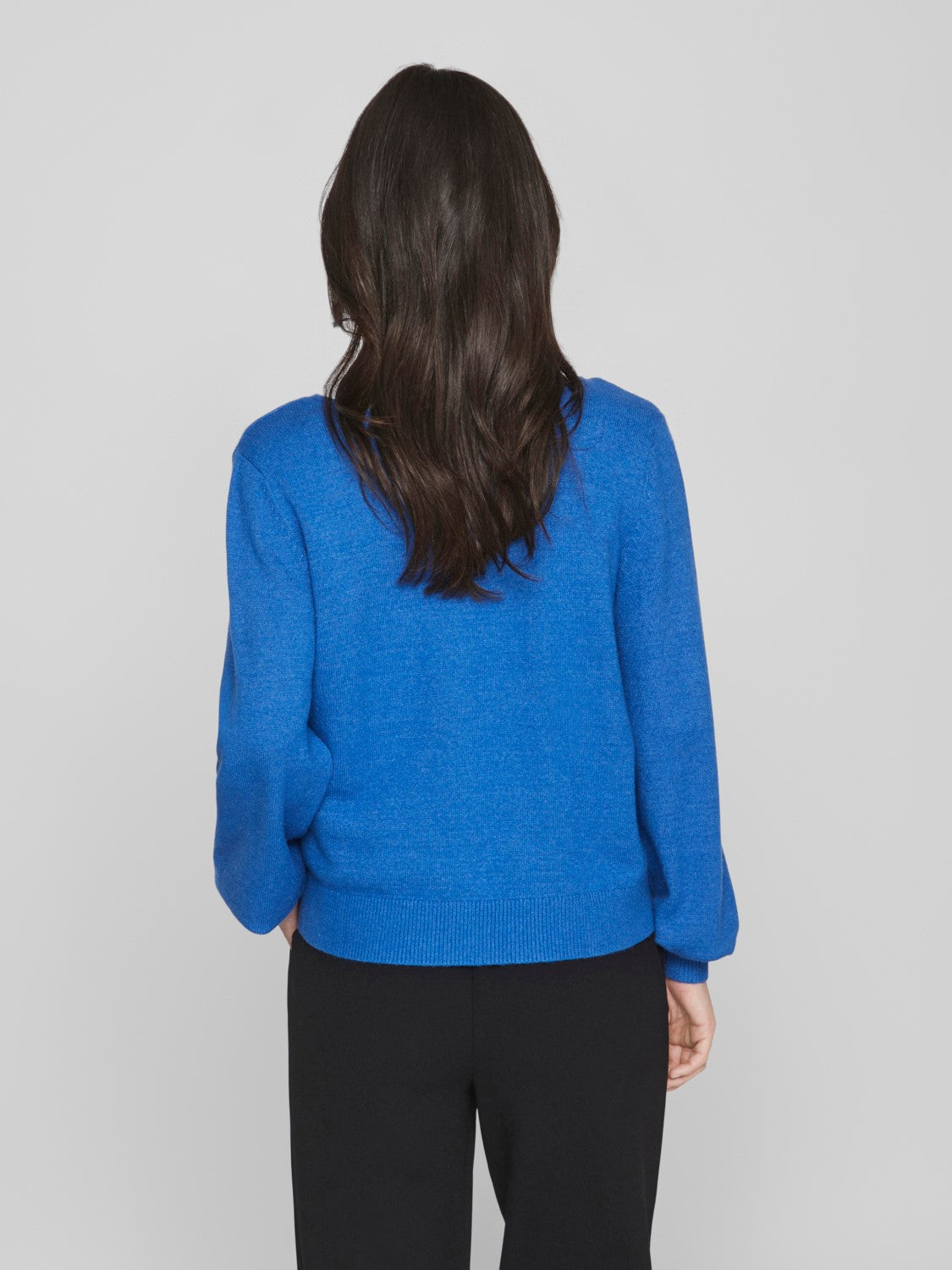 VIRIL REV V-NECK L/S KNIT TOP - NOOS