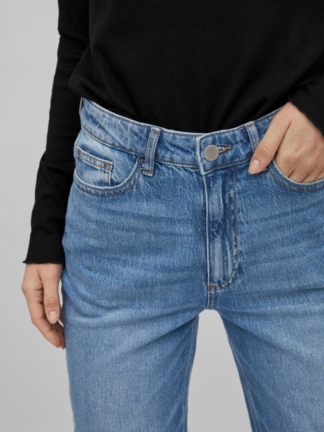 VIKELLY JAF HW STRAIGHT JEANS-NOOS