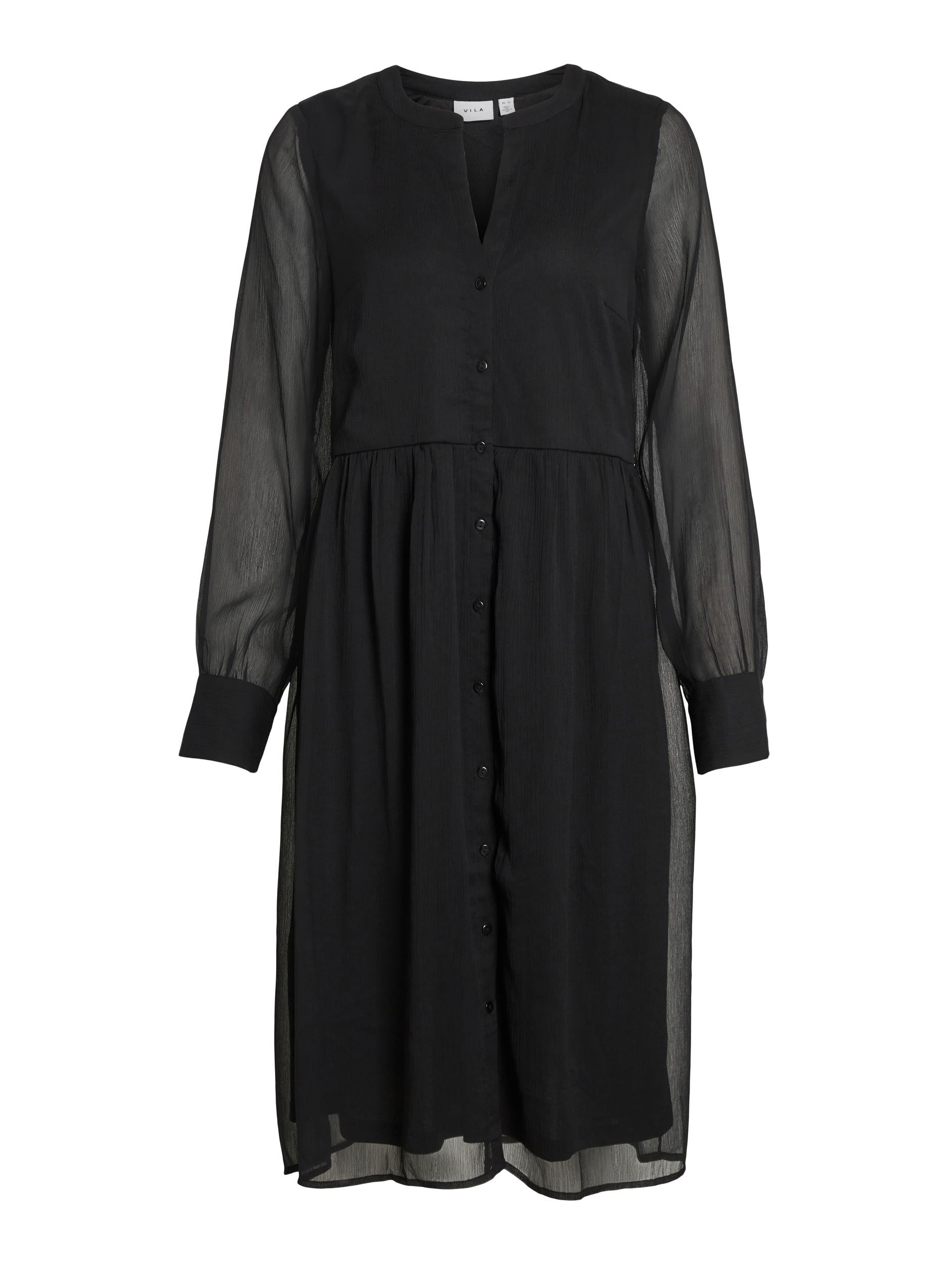 VIFALIA V-NECK L/S DRESS - NOOS