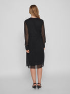 VIFALIA V-NECK L/S DRESS - NOOS