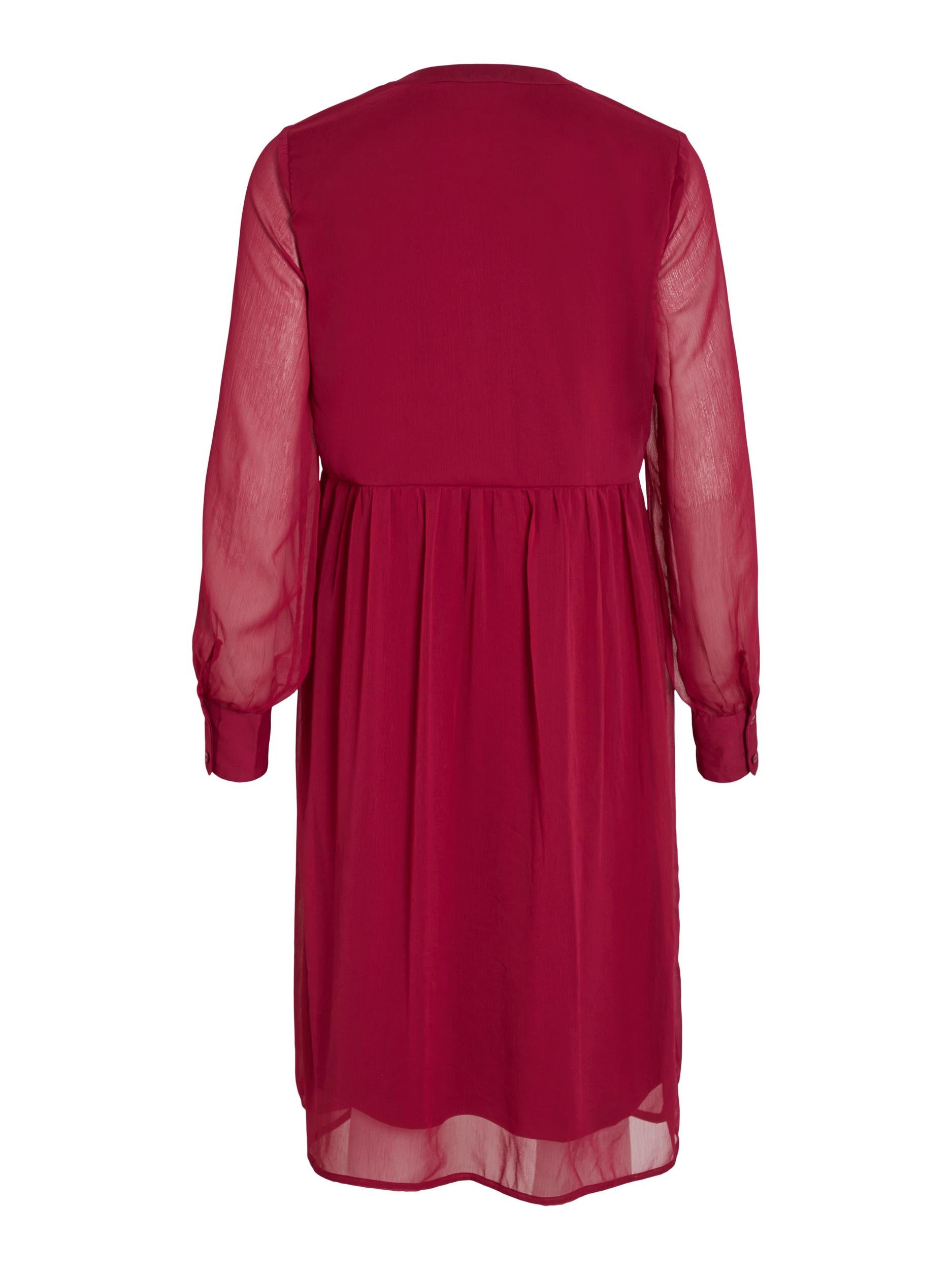 VIFALIA V-NECK L/S DRESS - NOOS