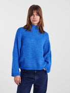 PCNELL LS HIGH NECK KNIT NOOS