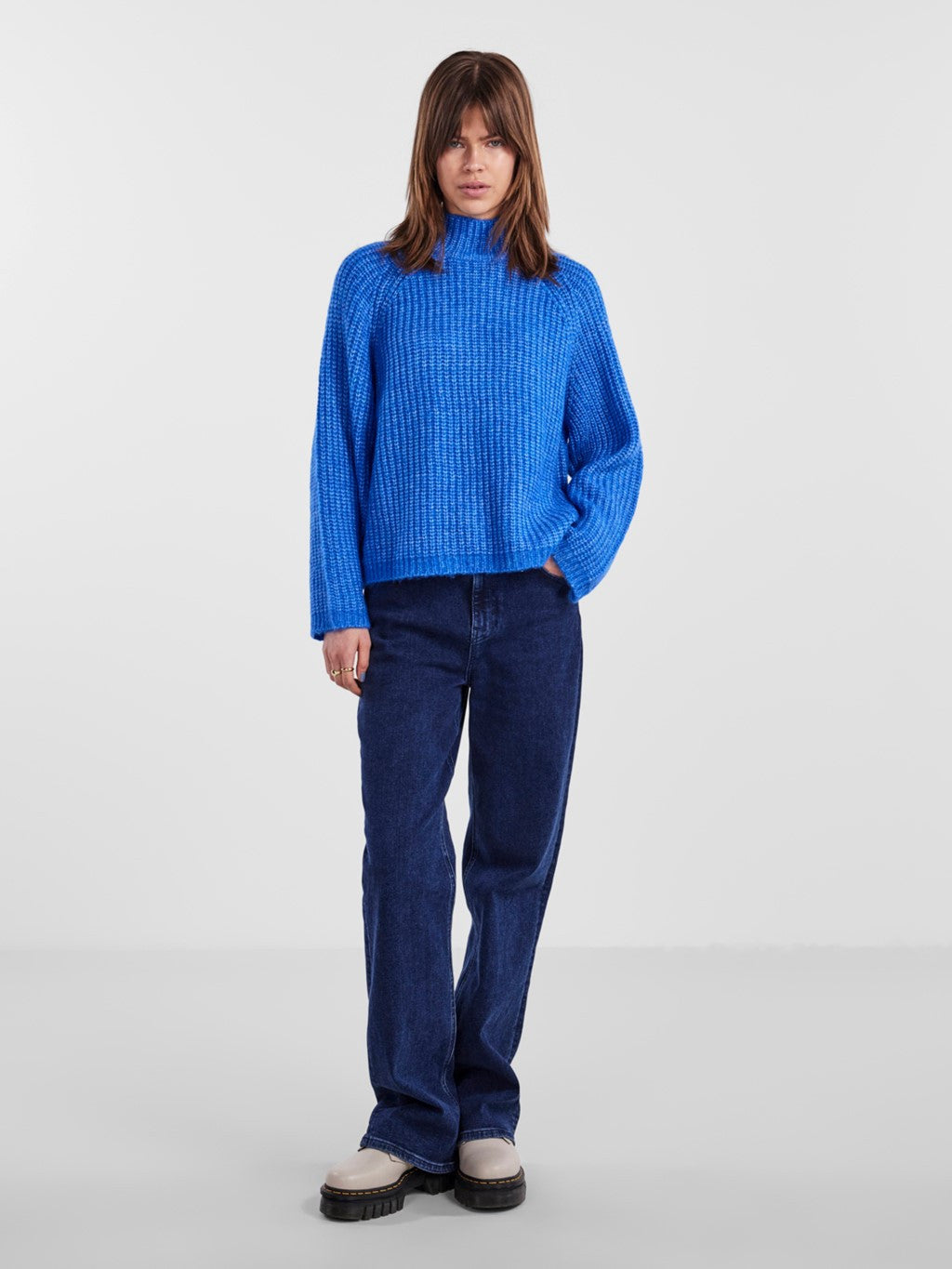 PCNELL LS HIGH NECK KNIT NOOS