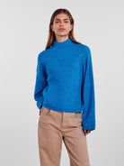 PCNELL LS HIGH NECK KNIT NOOS