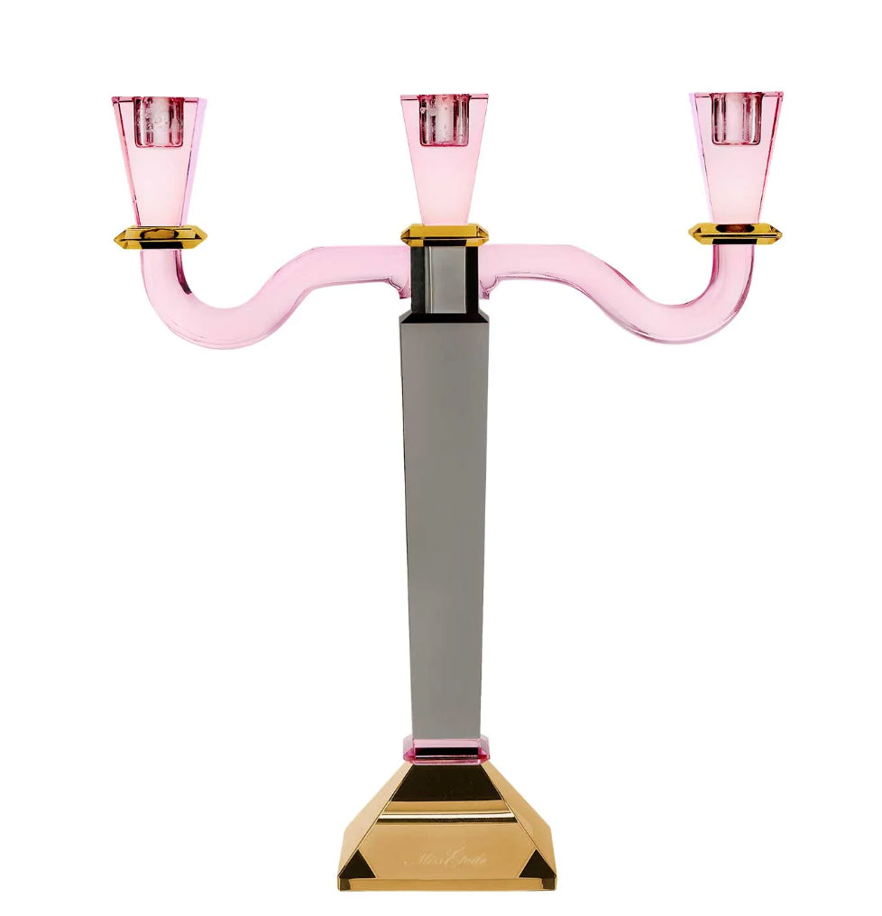 ME Crystall 3-armed candlestick