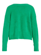 VIHENNY REV V-NECK L/S SHORT KNIT TOP