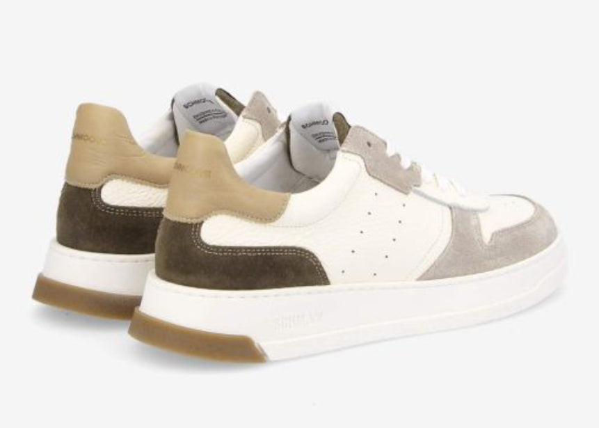 ORDER SNEAKER NAPPA/SUEDE WHITE/beige/foret