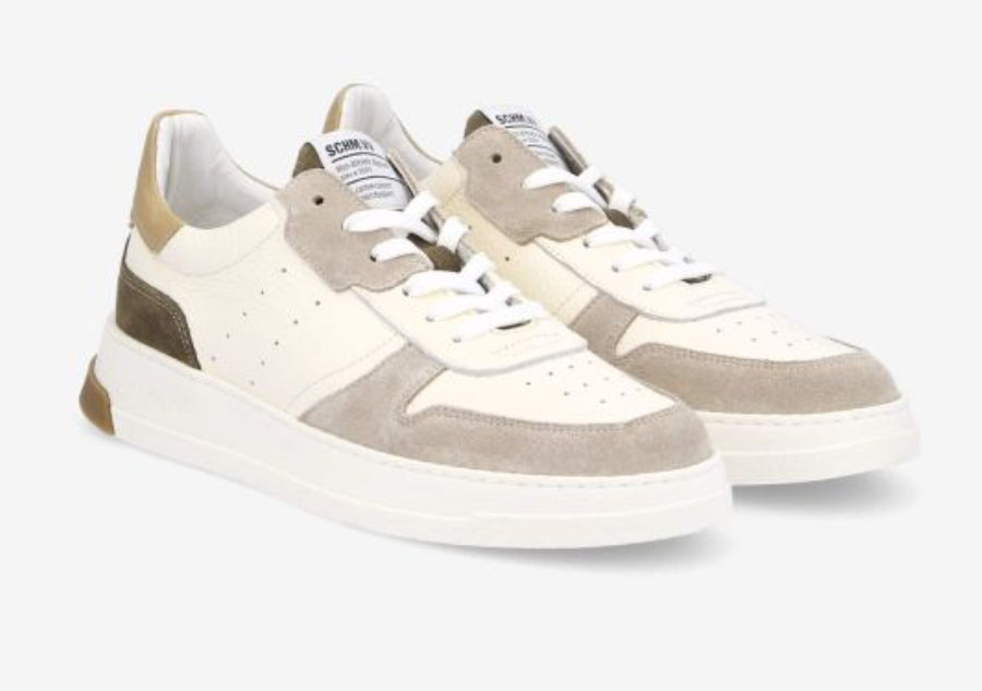 ORDER SNEAKER NAPPA/SUEDE WHITE/beige/foret