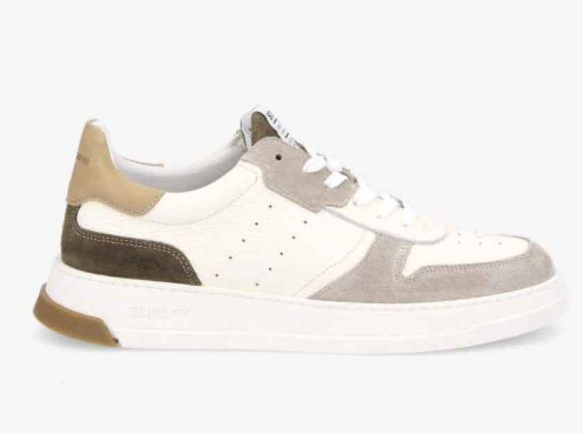 ORDER SNEAKER NAPPA/SUEDE WHITE/beige/foret