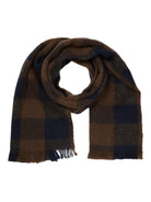 SLHHOGAR CHECKED WOOL SCARF B