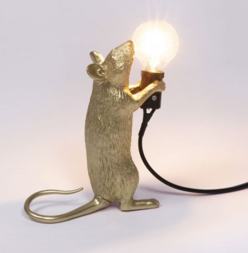 Mouse lampe Gold (debout)