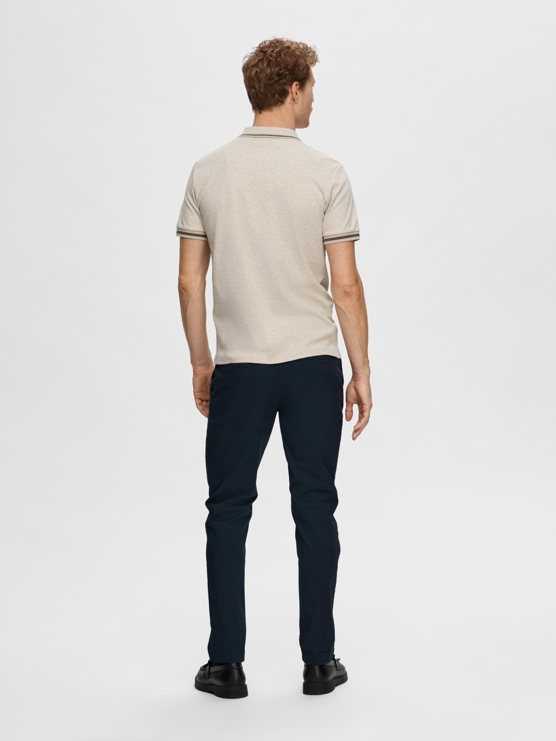 SLHSLIM-TOULOUSE DETAIL SS POLO NOOS