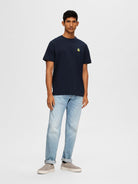 SLHGARLAND EMB SS O-NECK TEE