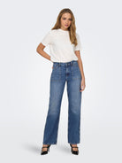 JDYMAYA HIGH WAIST WIDE JEANS DNM NOOS