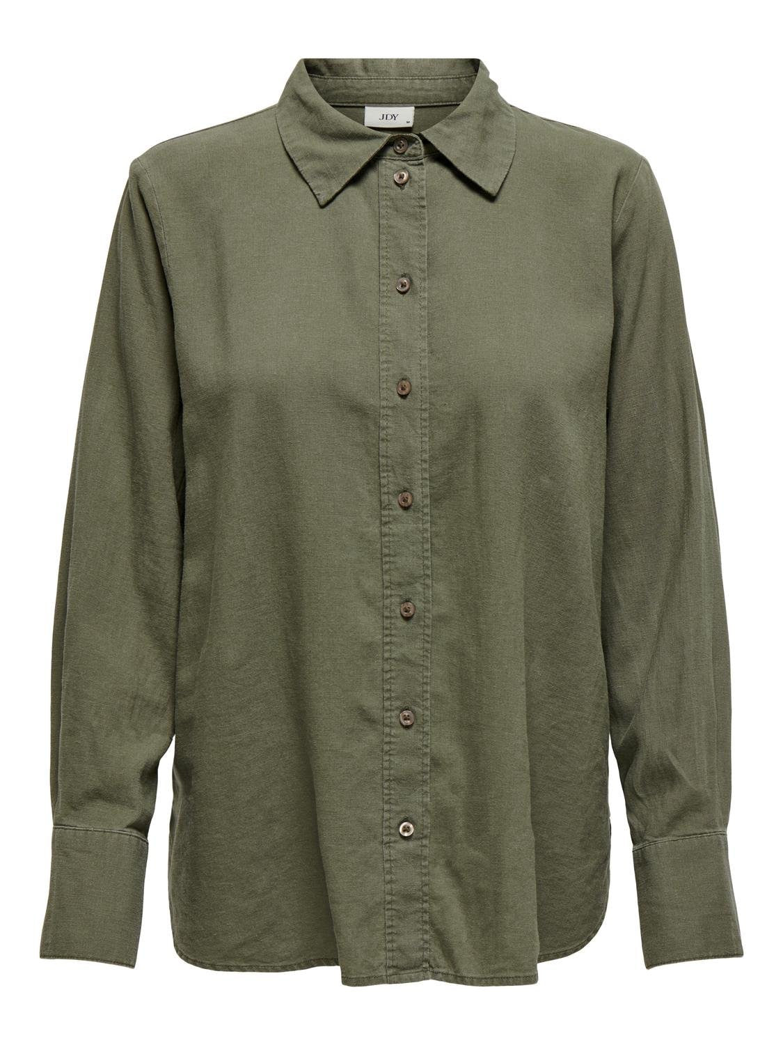 JDYSAY L/S LINEN LOOSE SHIRT WVN NOOS