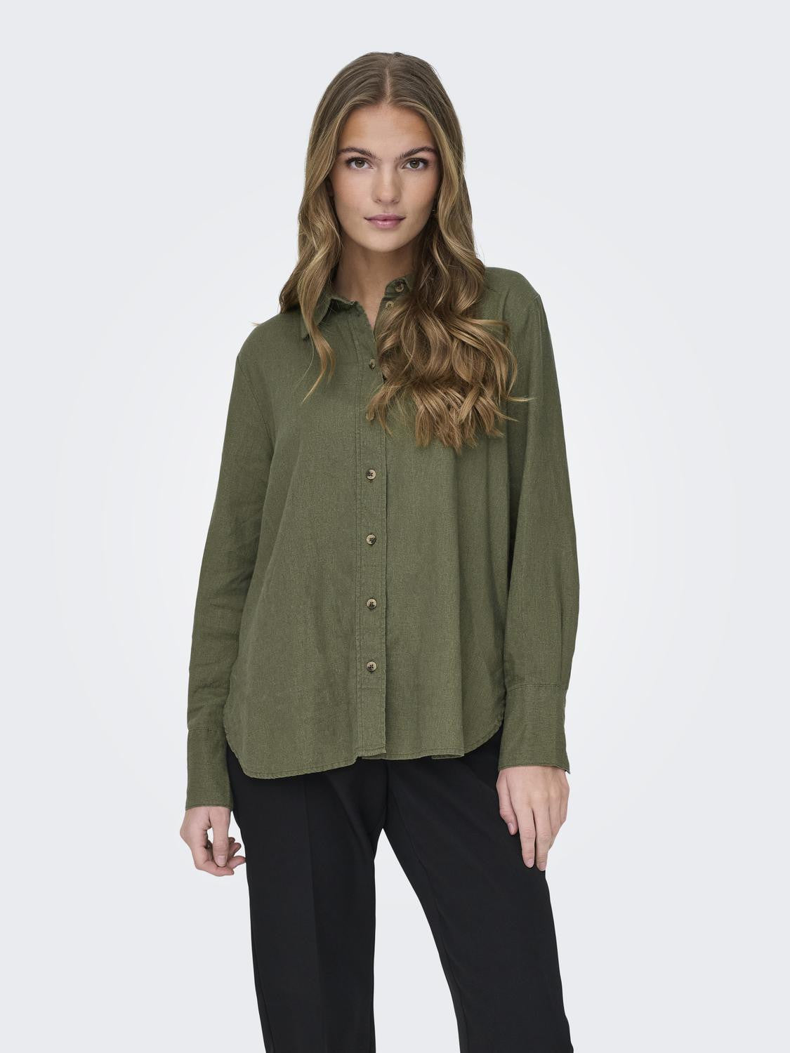 JDYSAY L/S LINEN LOOSE SHIRT WVN NOOS