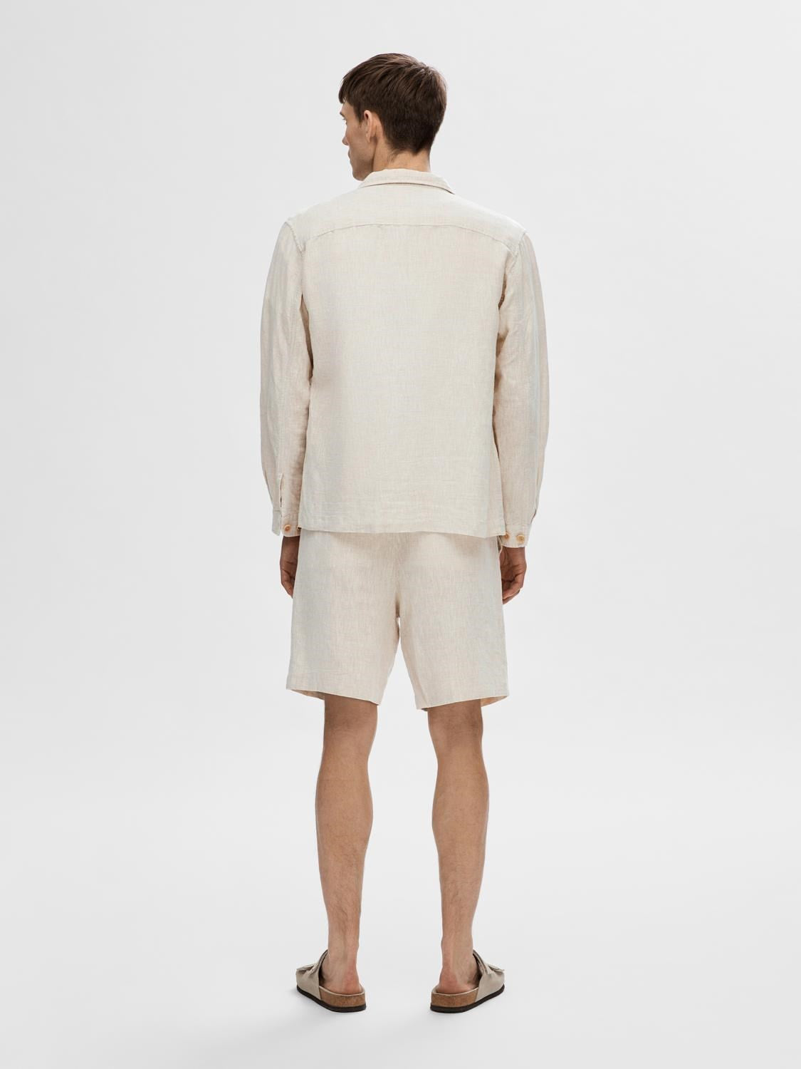 SLHMADS-LINEN OVERSHIRT LS NOOS