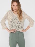 JDYNEW SUN 3/4 CROPPED PULLOVER KNT NOOS