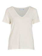 VIMASE V-NECK S/S GLITTER TOP/R