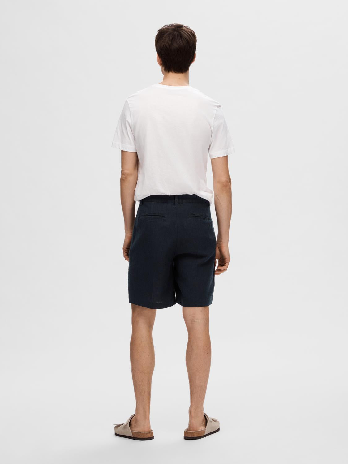 SLHREGULAR-MADS LINEN SHORTS NOOS