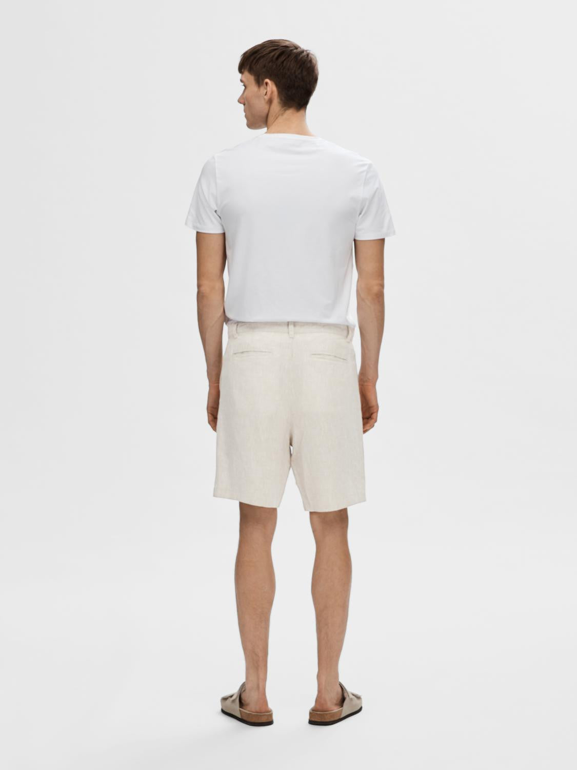 SLHREGULAR-MADS LINEN SHORTS NOOS